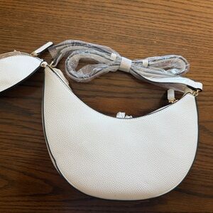 Elegant White Leather Women's Bag